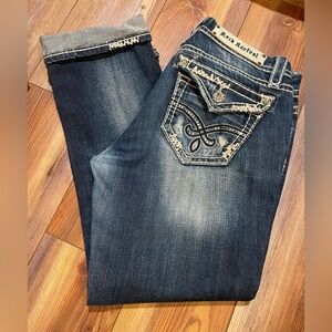 Rock Revival Distressed Capri Jeans, Women’s Size 29